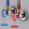 Easy Install Large Flow Angle Valve Hot and Cold Water Water Flows Control Valves  Kitchen
