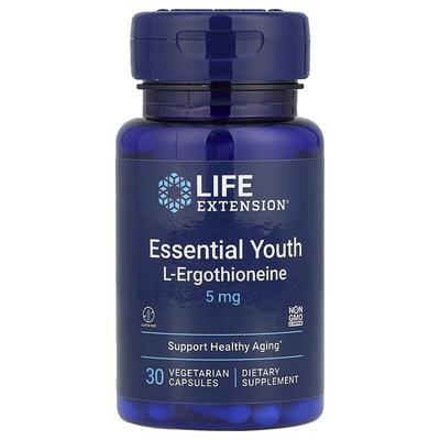 Essential Youth L-Ergothioneine, 5 Mg, 30 Vegetarian Capsules
