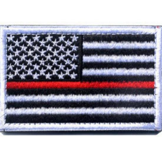 US Flag Embroidered Velcro Patch for Backpack or Shoulder