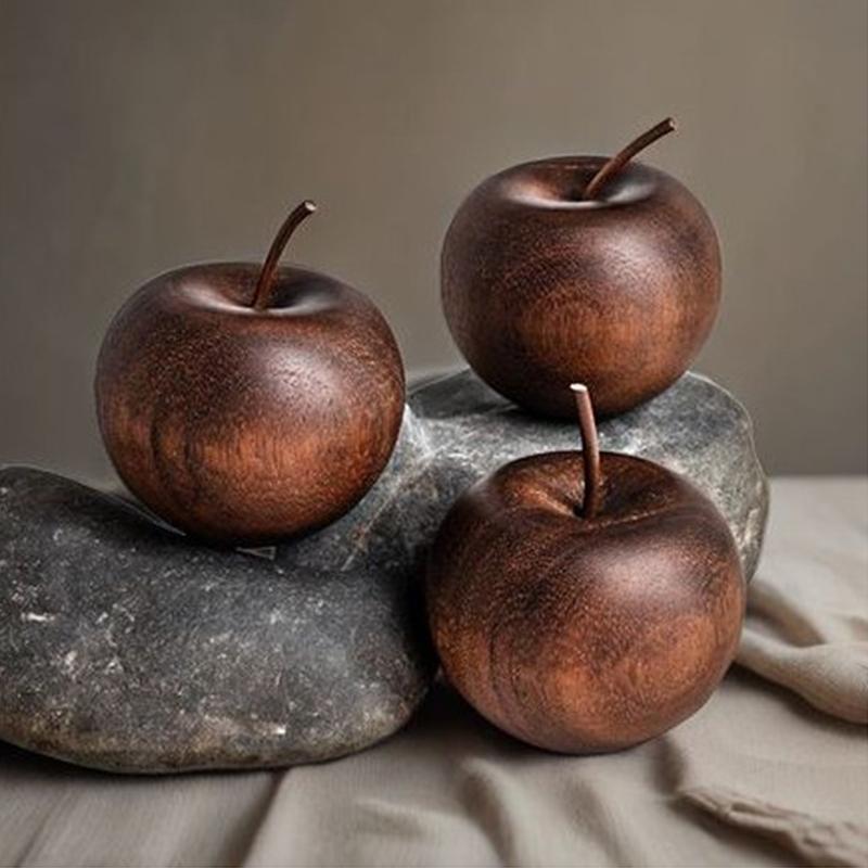 Creative Car Mounted Apple Aroma Diffuser Made of Wood for Home Use with High-Quality Natural Aroma Wood Diffuser for Indoor Use
