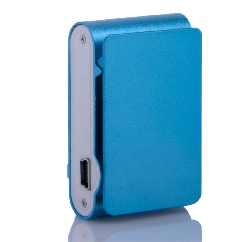 Mini Cube Clip-type Mp3 Player Display Rechargeable Portable Music Speaker with Earphone Usb Cable