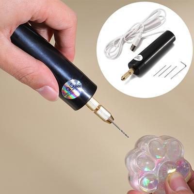 Tragbarer Mini-Bohrer: 5V USB Handbohrmaschine für Schmuckherstellung, Holzarbeiten und Metallbearbeitung