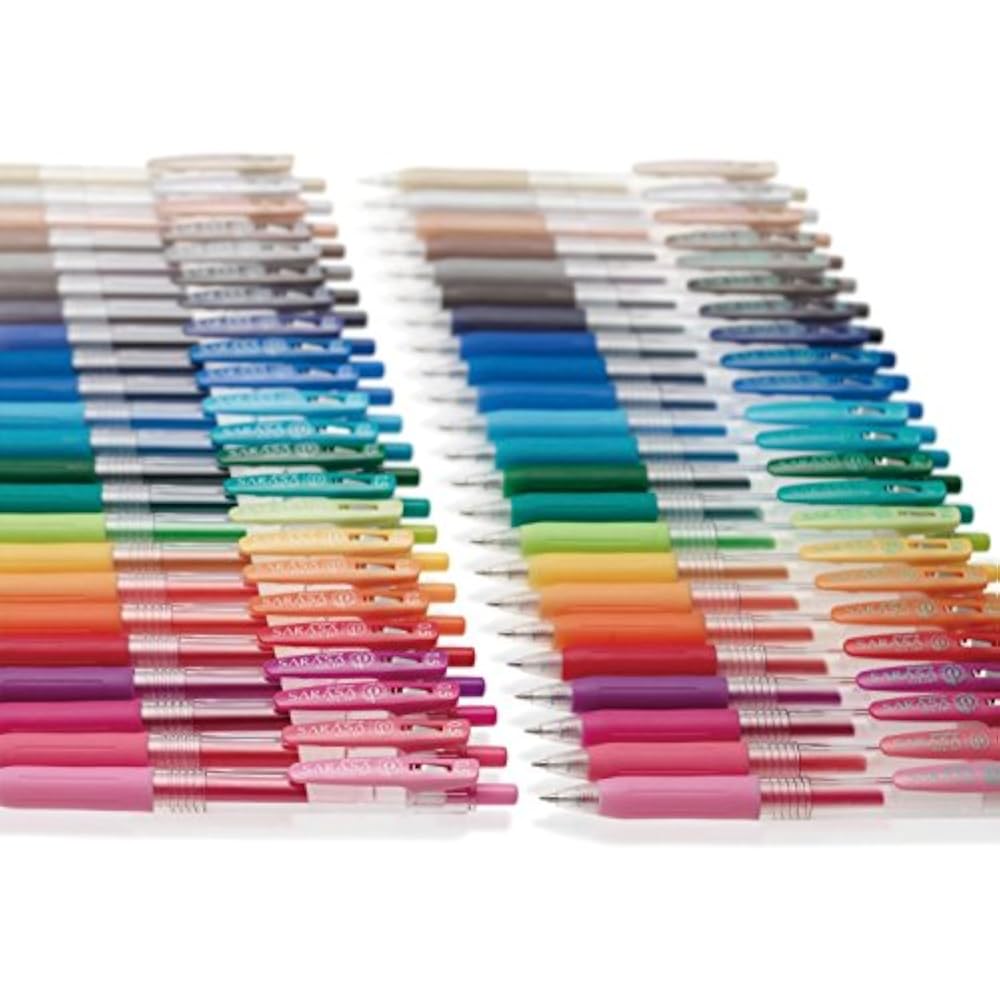 Zebra Gel Ballpoint Pen, Sarasa Clip 0.3, Light Pink, 10 Pcs B-JJH15-LP