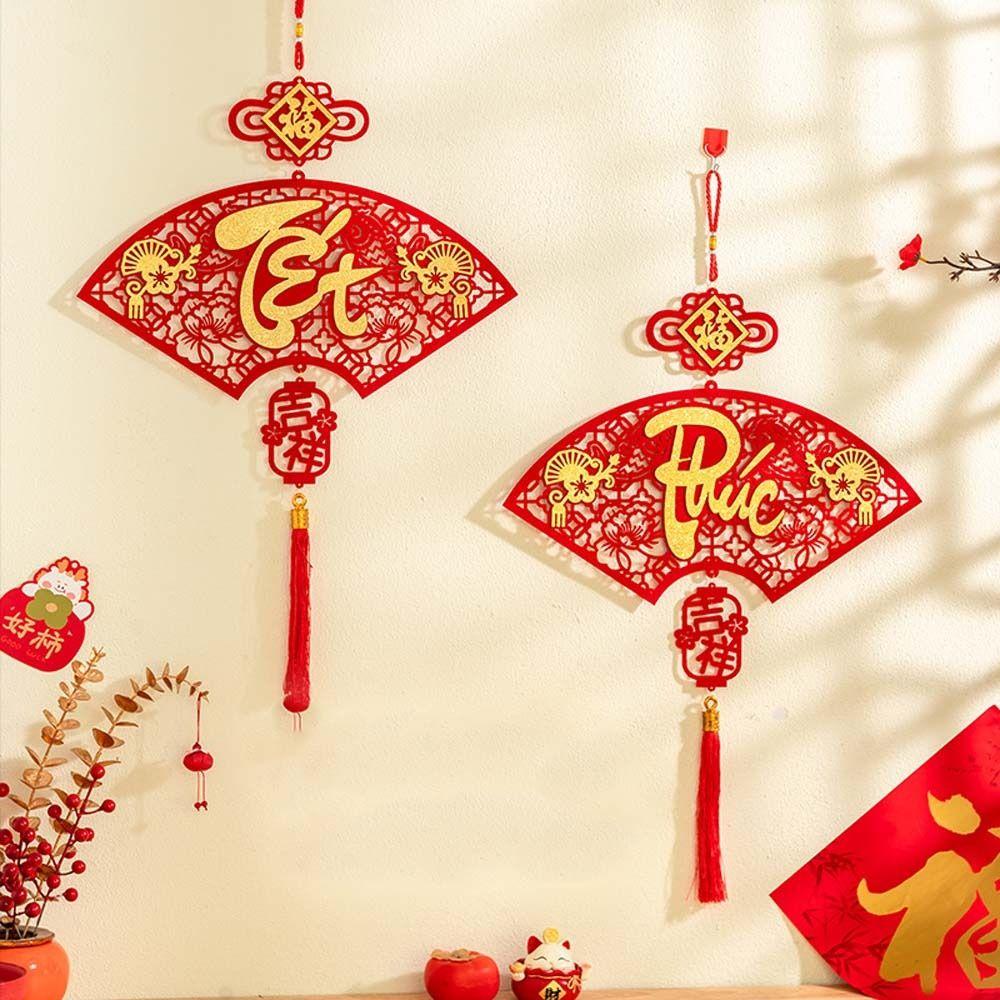 Traditional Vietnam Lucky Ornament Chinese Style Fu Character Pendants  Wedding Birthday