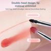 2 Head Multi-Use Silicone Lip Brush Beauty Lipstick Lipgloss Applicator Makeup Organizer Tool Cosmetic Spatula Brush