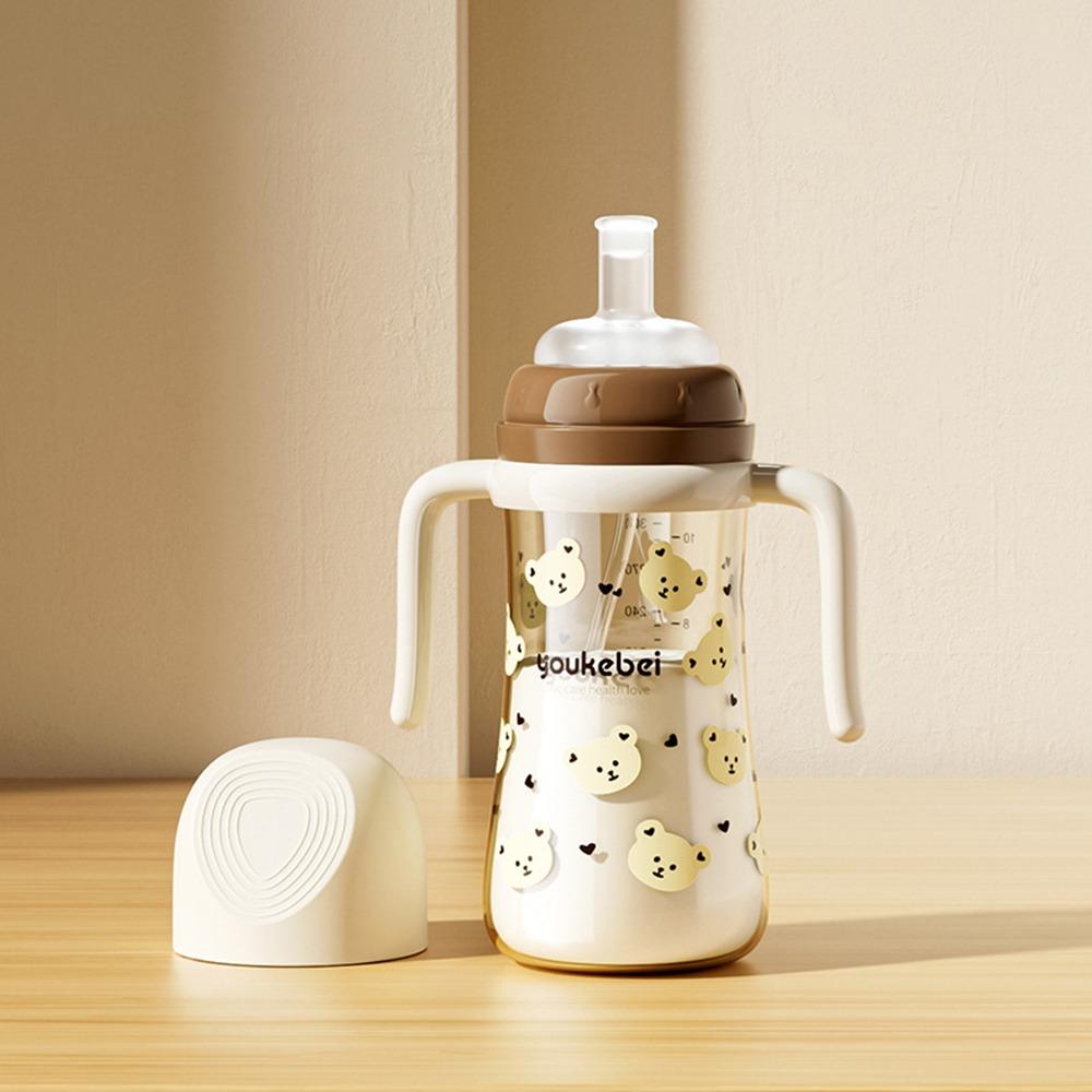 

Anti-Colic Sippy Cup PP Drinking Cup Нова соломинка для води для великих дітей кавовий