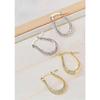 2 Paires Boucles d'Oreilles Anneau Boucles d'Oreilles Femme Cercle Zircone Anneaux d'Oreille Accessoires d'Oreille