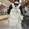 Schoolbag1011 New Schoolbag Women's Large-capacity Backpack Junior High School High School Student Gypsy Multi-layer Light Casual Backpack