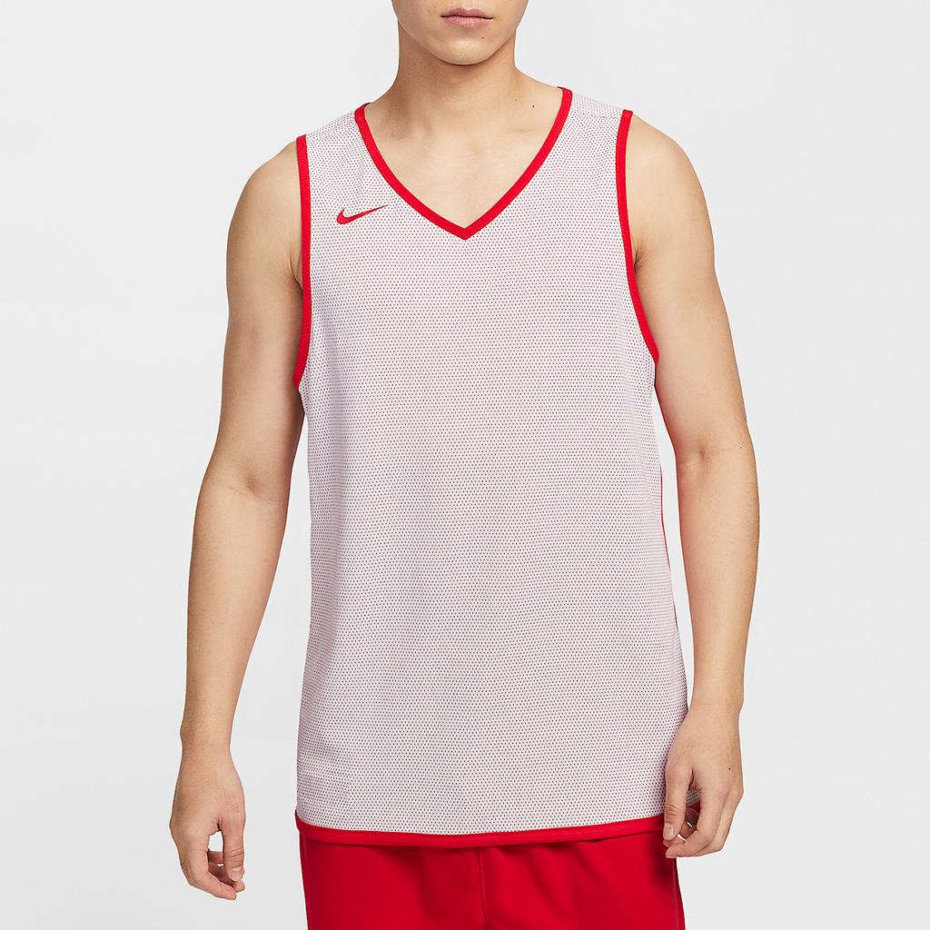 Nike Lagerbestand Wendbar Atmungsaktiv Vielseitig Bequem Basketballweste Herren Tops Universitätsrot IB8827-657