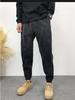 Men's 2024 Spring/Autumn Loose Straight Jeans, Trendy Casual Nine-Point Harem Pants