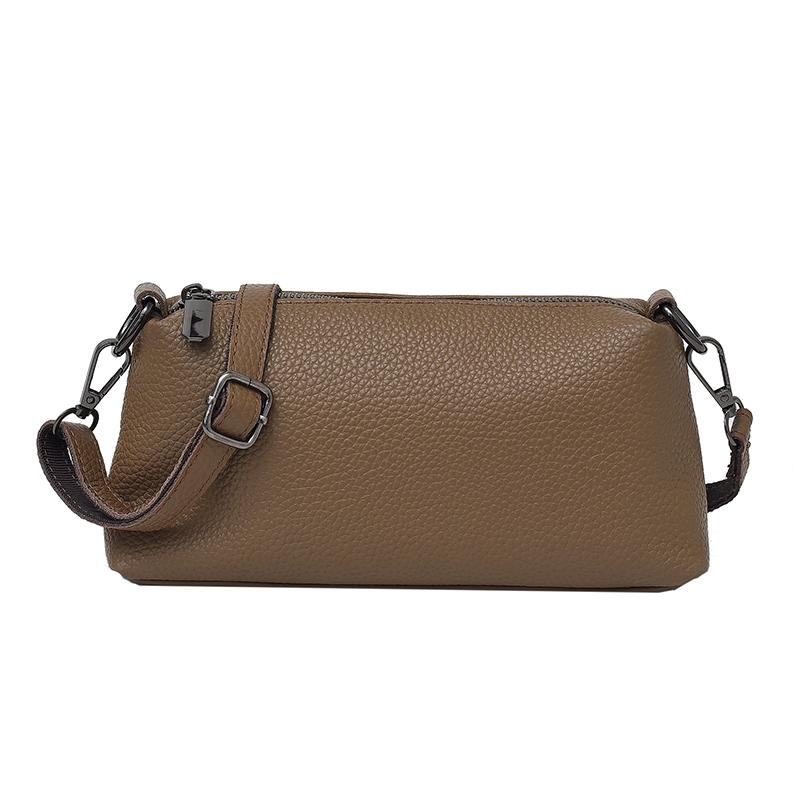 

Brand Top Quality Soft Genuine Leather Female Elegant Crossbody Shoulder Bags for Women Cowhide Casual Tote Purses and Handbags 22cm 7cm 10cm