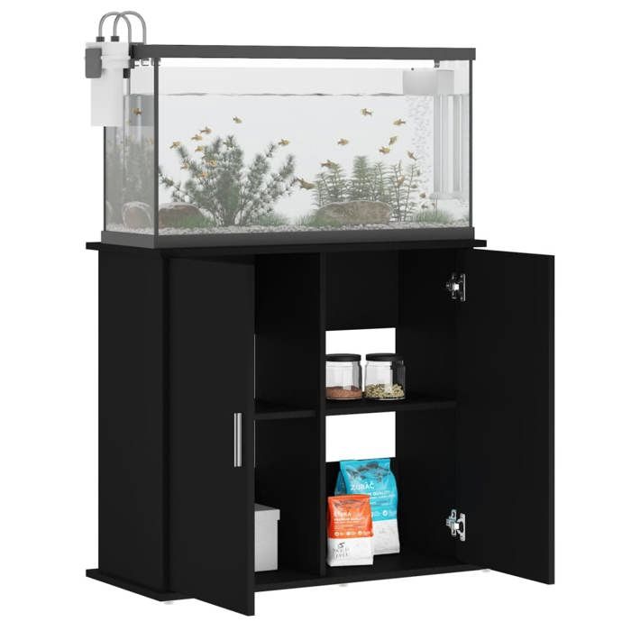 VidaXL Aquarium Stand, Aquarium Cabinet with 4 Compartments, Aquarium Base Cabinet with Storage 833624