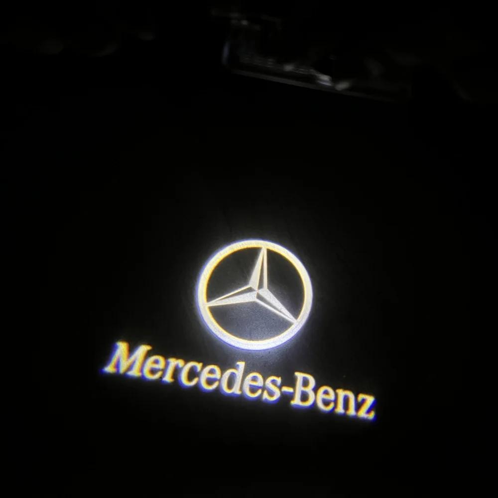 

2pcs Car door Ghost lamp AMG logo welcome light for Mercedes-Benz GLK250/280/300/350 B-BLASW245/A W168 W169 projector lighting. 2pcs
