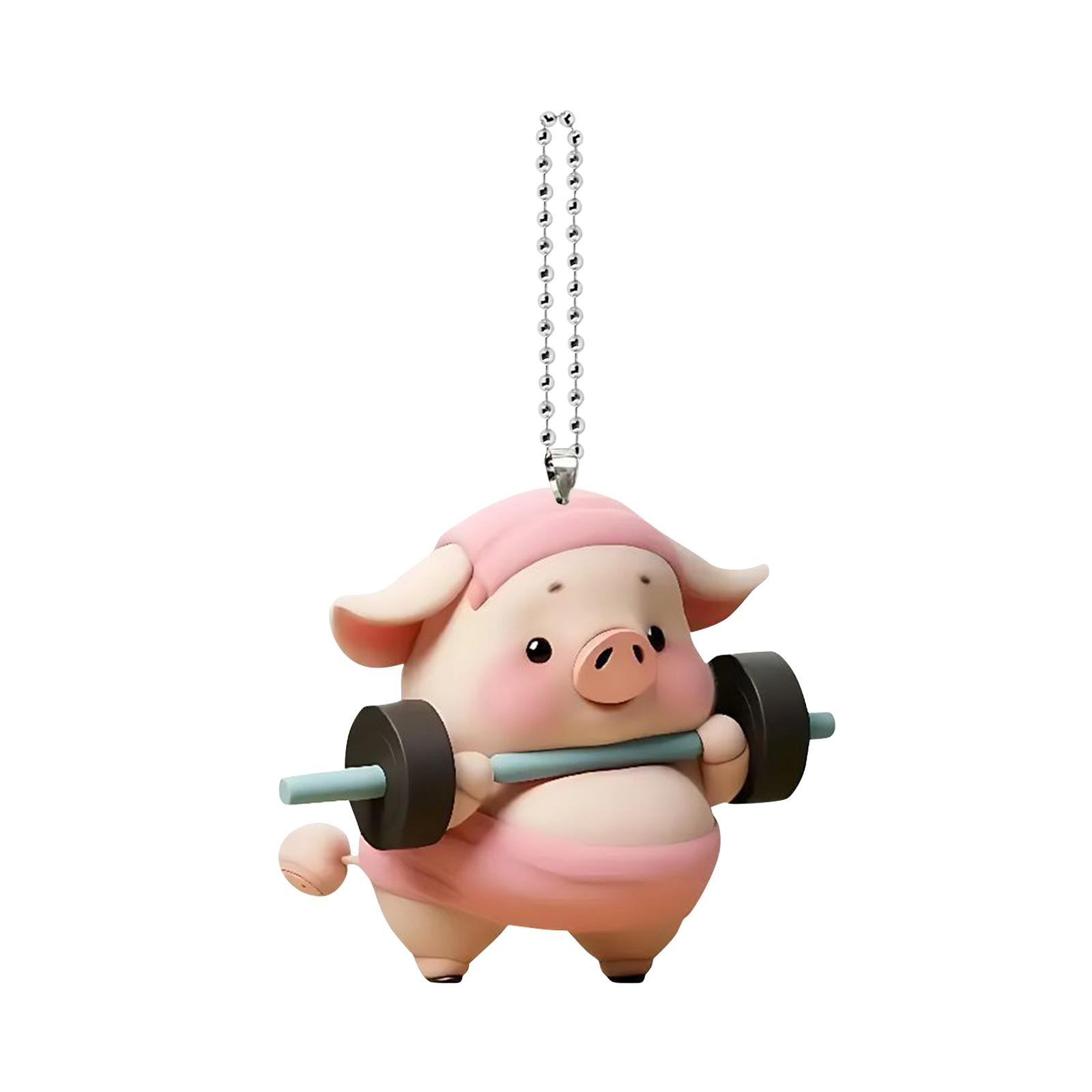 

Интересная акриловая бирка с поросенком, бирка для ключей от машины, модная забавная свинья, декоративная подвеска, украшение, 1 шт., лучший подарок для друзей One Size