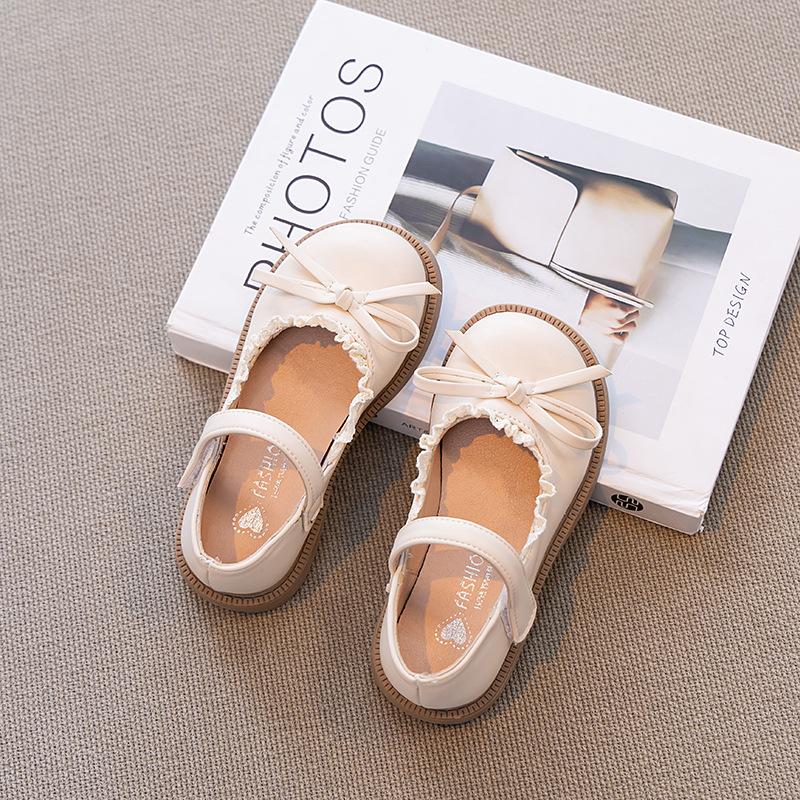 Girls' leather shoes 2025 spring and autumn new British style children's soft-soled single shoes girls Lolita fashion princess shoes tide