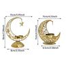 Eid Al-Fitr Metal Incense Burner Gold Silver Black Tea Light Cup Stand  Ramadan Decoration