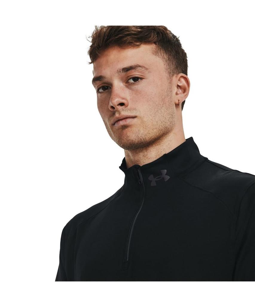 QUALIFIER RUN 1 4 ZIP Black Black Reflective MD [Under Armour]