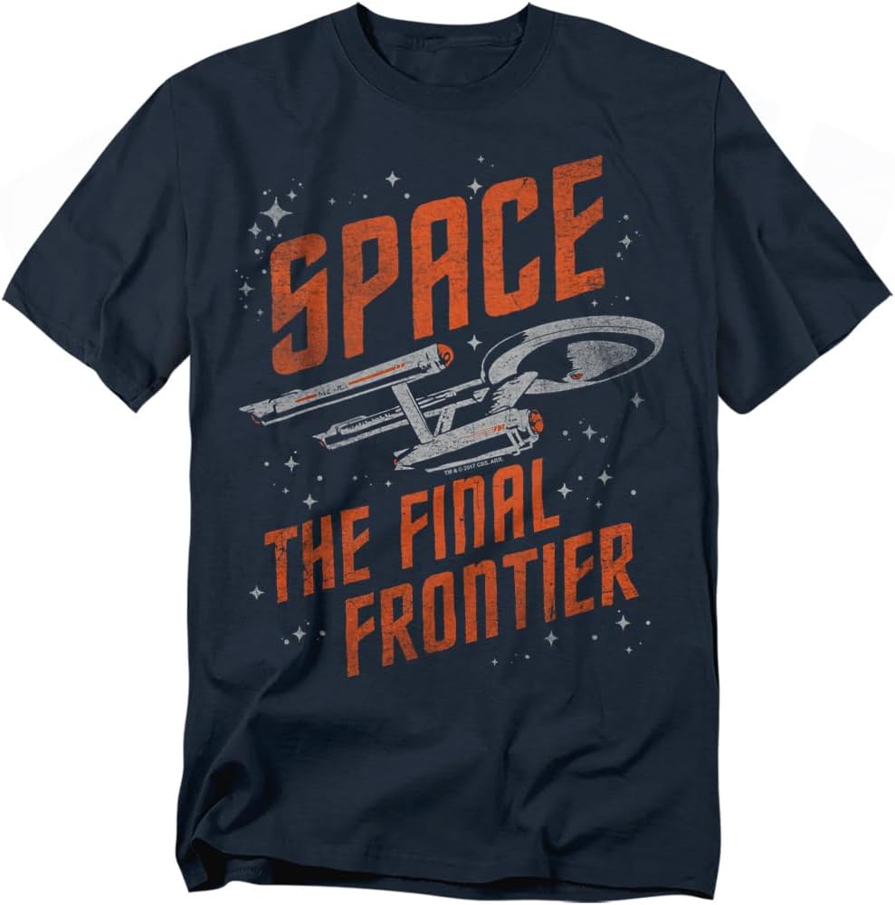 Popfunk Star Trek Space The Final Frontier T-Shirt - Navy Blue S разноцветный