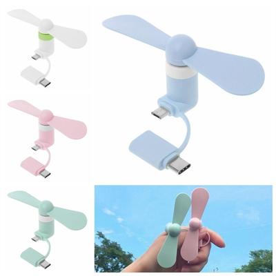 Tragbarer USB-Lüfter Typ C, Mini-Lüfter, universeller USB-Lüfter für Mobiltelefone
