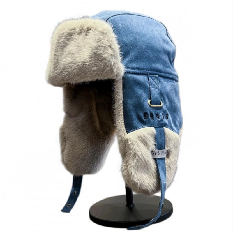Unisex Winter Warm Fleece Lined Ear Protection Beanie Hat Outdoor Cycling Skiing Cold Weather