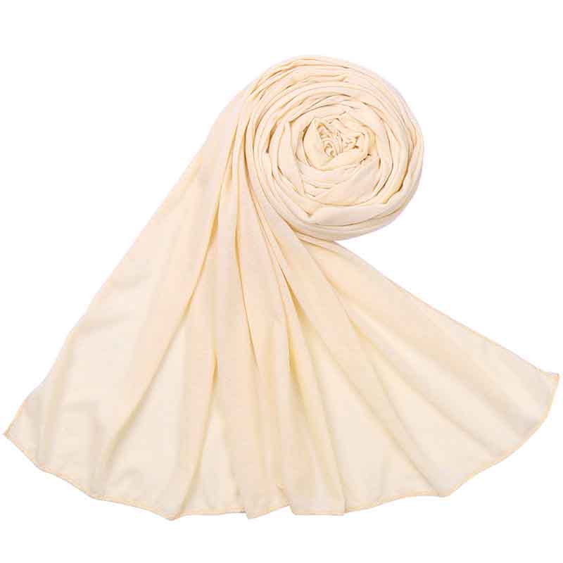 35 Colors Plain Cotton Jersey Instant Hijab Women Wrap Long Elastic Shawl Scarf Maxi Neck Snood Foulards Muslim Sjaal 180*80Cm