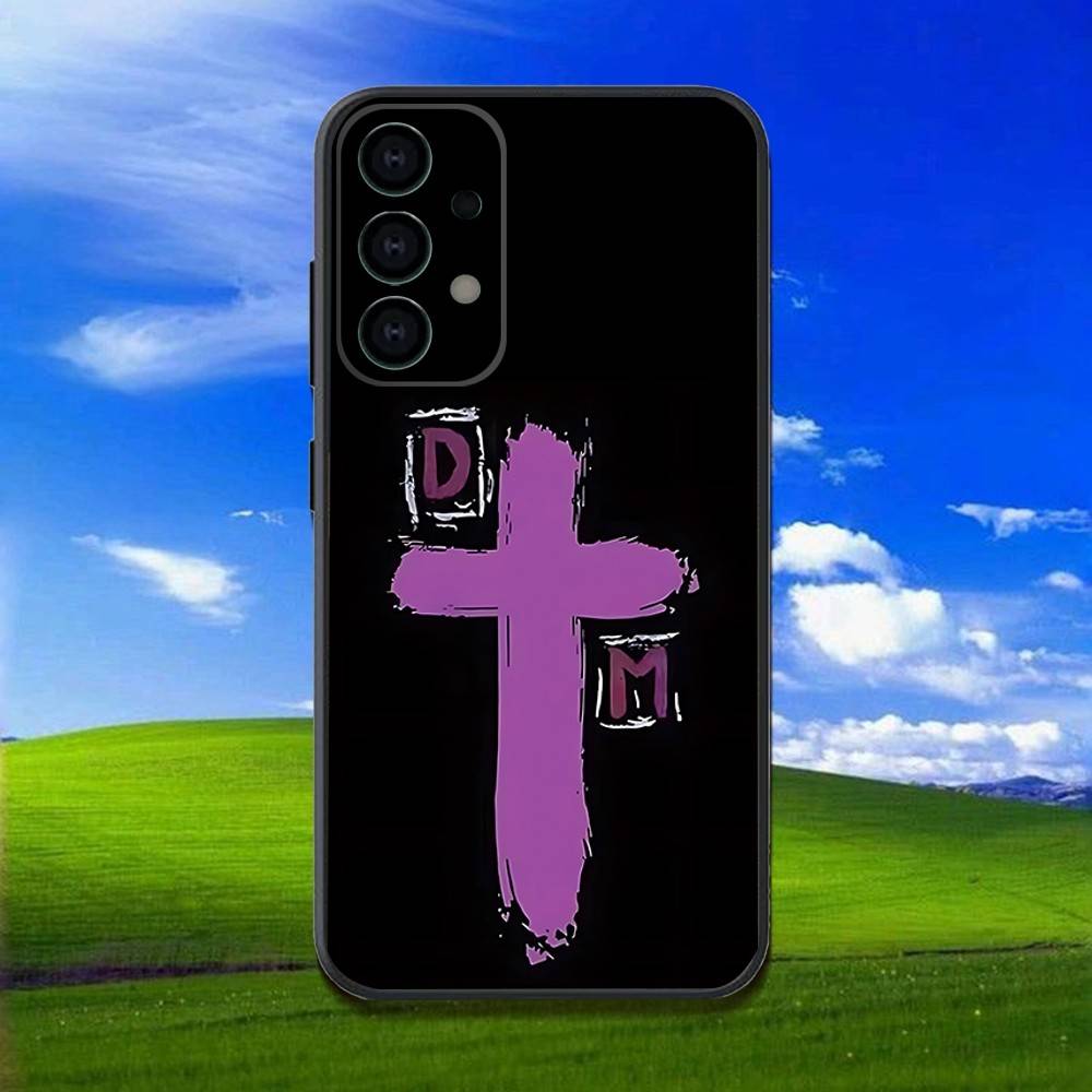 Band D-DepecheS M-Mode Phone Case For Samsung Galaxy A13,A21s,A22,A31,A32,A52,A53,A71,A80,Soft Black Shell