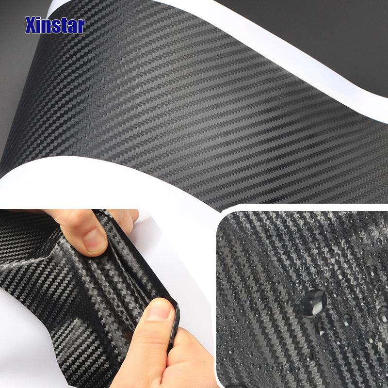 4PCS Carbon Fiber Car Scuff Plate Door Sill Stickers For Lada Vesta Xray Largus Granta NIVA
