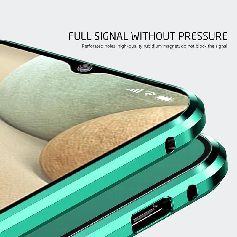 360 Magnetic Adsorption Case with Tempered Glass Full Screen Protector Cover for iPhone 14 13 12 11 Pro Max 14 Plus XS MAX XR XS X 8 7 Plus SE2020