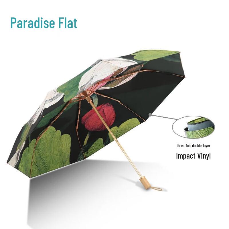 Heaven Umbrella 37510e Double-Layer Chinese Style UV Sun/Rain Umbrella