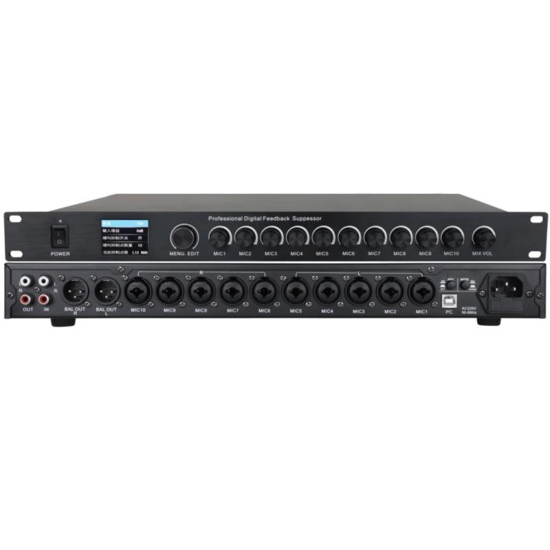 

Changtu Digital Adaptive Feedback Suppressor (10 In 2 Out) (CN version)