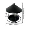 Wild Bird Feeders Hangable Metal Hummingbird Food Feeder Hangable Bird Food Bowl For Outdoor Garden Backyard Apartment Balcony