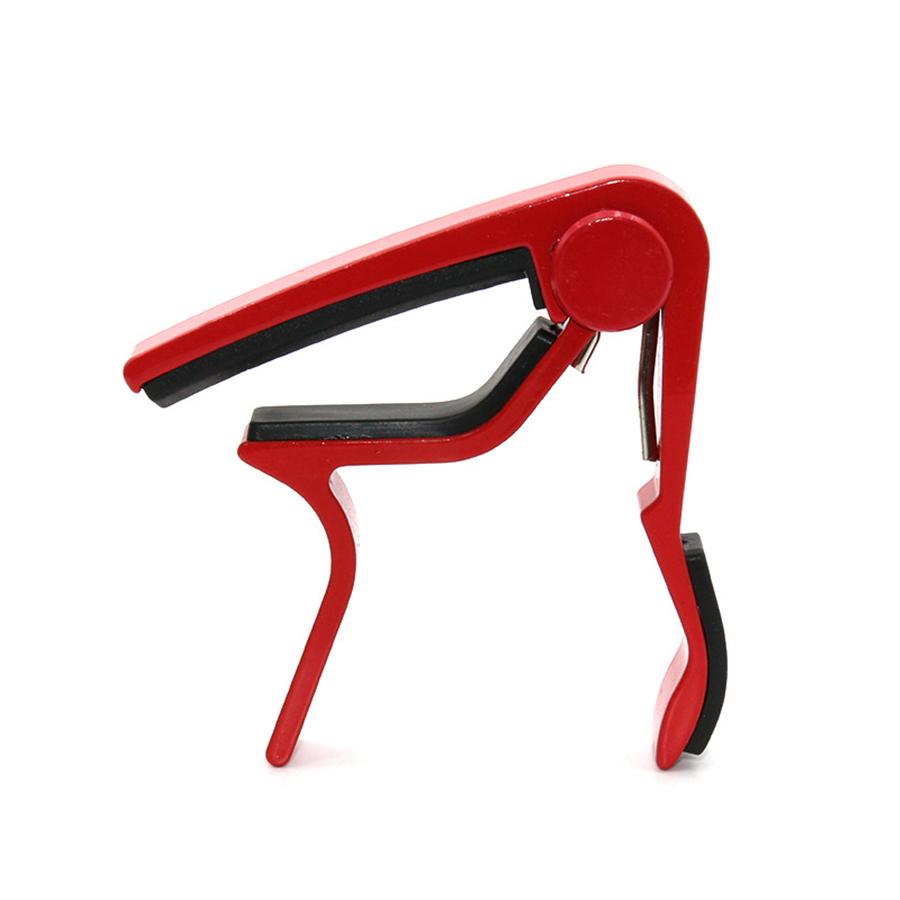 

5 Colors Guitar Metal Capo Folk Electric Guitar Ukulele Bass Accessories String Instrument Performance Daily Exercise Tool XJM красный