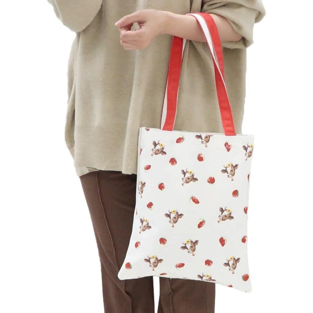 Morinaga Milch Kondensmilch Erdbeere Tragetasche [Kleine Tote]