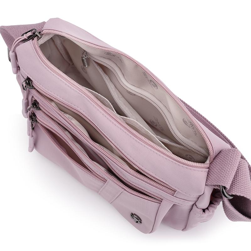 Dámská malá čtvercová taška velkokapacitní taška přes rameno taška pro matku středního věku cestovní nylonová crossbody taška