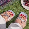 OHORA Pedi Gel Nail Strips Collection Glossy Summer Pedicure Nail Art Stickers (7 Types)