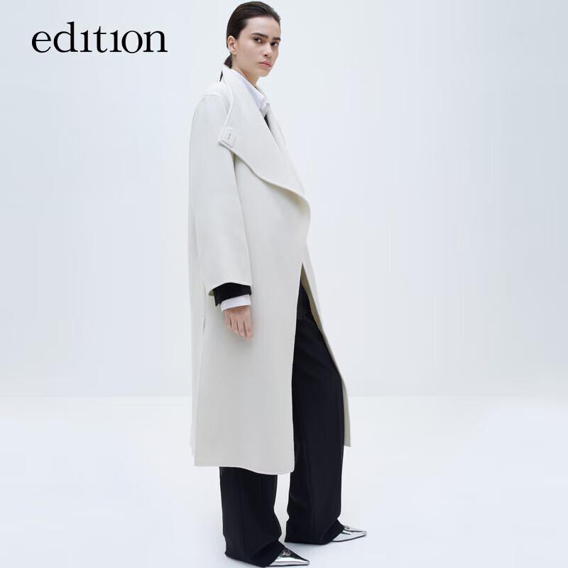 

Edition Women s Wool Cashmere Blend Long Double-Sided Coat