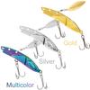 Metal Blade Fishing Lures 360 Degree Rotating Sequins Lures Reflective Spinner Spoon Hard Bait for Saltwater Freshwater