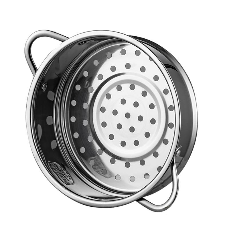 16cm Thickening Food Steam Rack Stainless Steel Steamer with Double Ear for Soup Pot Milk Pot Kitchen Tools