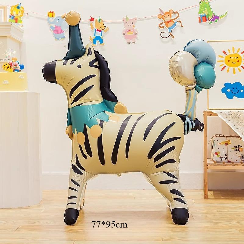 Cartoon Cake Shaped Balloons Children's Day Birthday Party Background Wall Atmosphere Decoration Layout Balloons