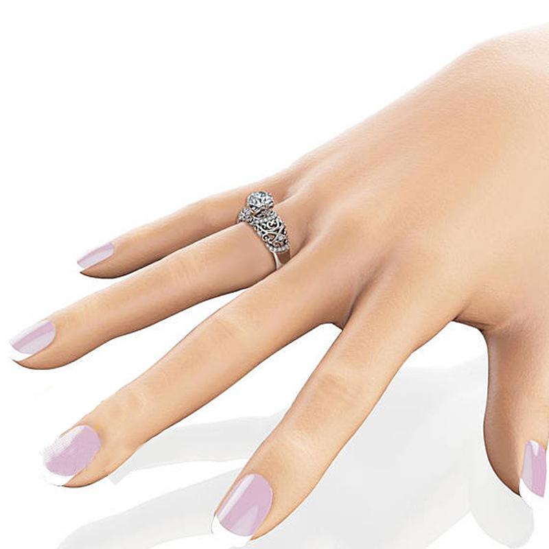 Mărfuri mici, Inele de damă cu flori de zirconiu, Bijuterii de modă, Bijuterii.