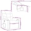 VidaXL Electric Reclining Massage Armchair, Relaxation Chair with Backrest, Seat with Armrests Living Room, Modern, 3206596