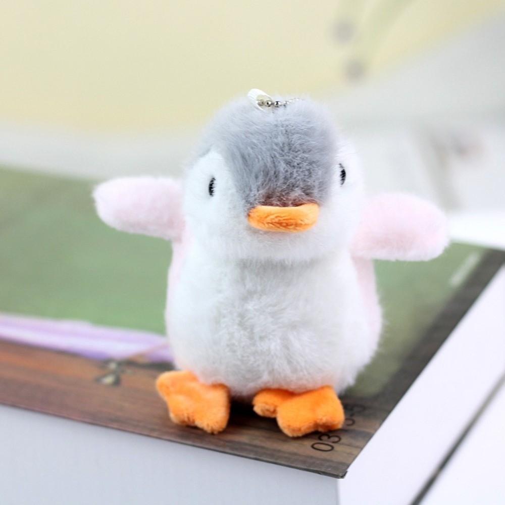 Cartoon Soft Stuffed Toy Keychains Plush Kawaii Penguin Doll Car Keyrings Bag Charms Pendant Accessories Girls Gift