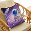 Cartoon Astronaut Outer Space Planet Pillow Cushion Cover Pillowcase Living Room Sofa Home Decor Customized