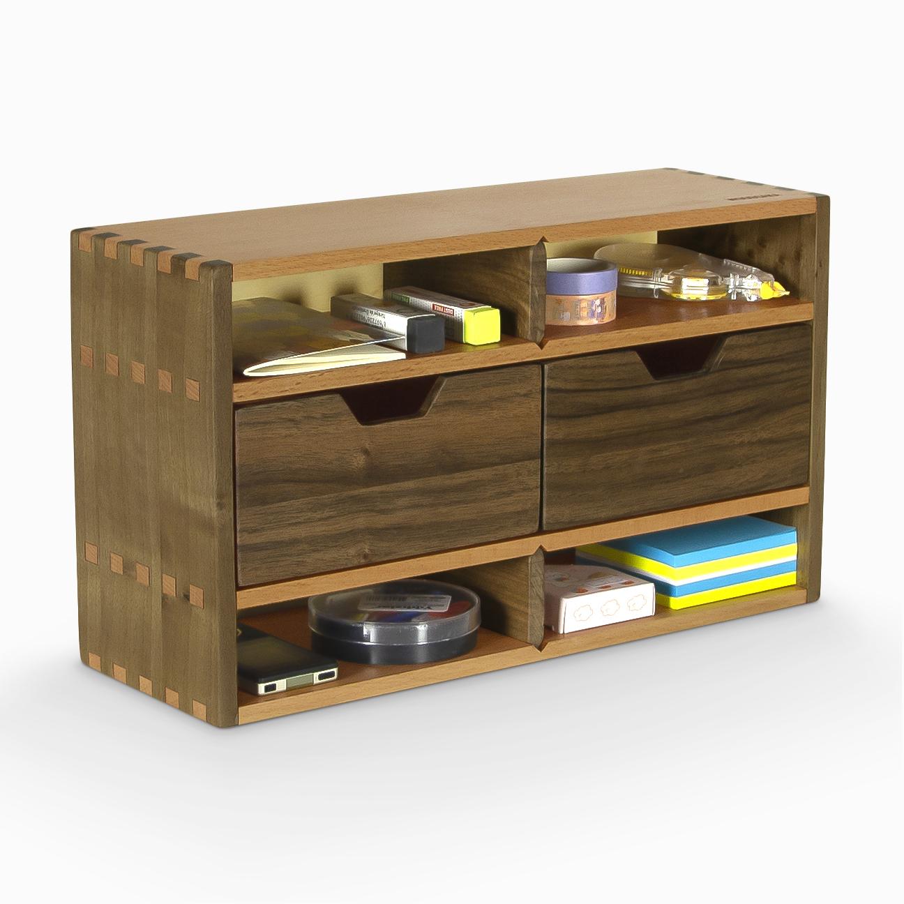 

Полка Desna с ящиком — Модель 1 — Орех — Бук — 34 см x 12 см x 19,6 см(час) - ВУДСАКА