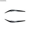 ABS Carbon Fiber / Black Car Front Headlight Lamp Eyebrow Sticker Trim Decor Accessories For BMW 5 Series G30 530I 2017 -