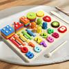 Montessori Kids Wooden Sorting Stacking Toys Shape Color Colorful Block Educational Learning Toys for Boys Girls Birthday Gift