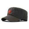 Five Red Pointed Star Hat Cotton Baseball Cap For Travel Days Casual