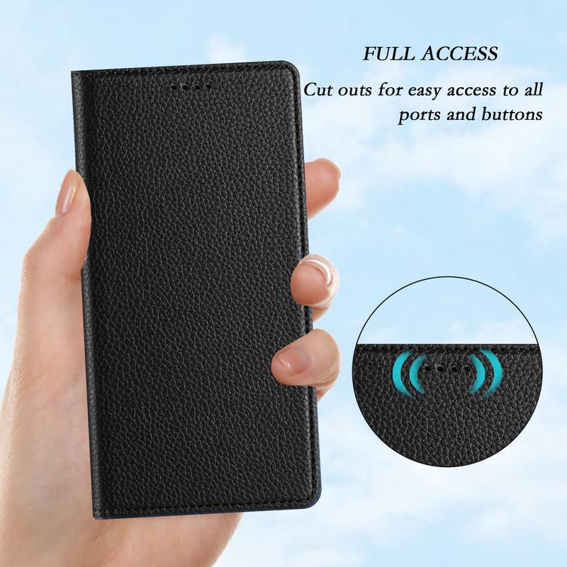 Zenfone12 Ultra 5G Luxury Case For Asus Zenfone 11 12 Ultra RFID Leather Wallet Funda For Rog Phone 9 8 Pro Magnetic Flip Cover
