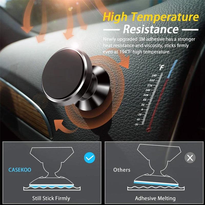 Magnetic Car Phone Holder 360 Degree Rotation Mobile Phone Magnetic Bracket Multifunctional Adsorption Type Cell Phone Support