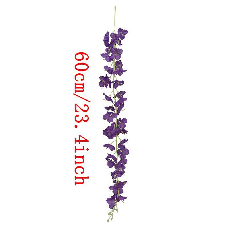 5/10/20Pcs 60cm Artificial Wisteria Hanging Flower Garland Silk Flower Vine for Wedding Party Home Garden Flower Wall Decor